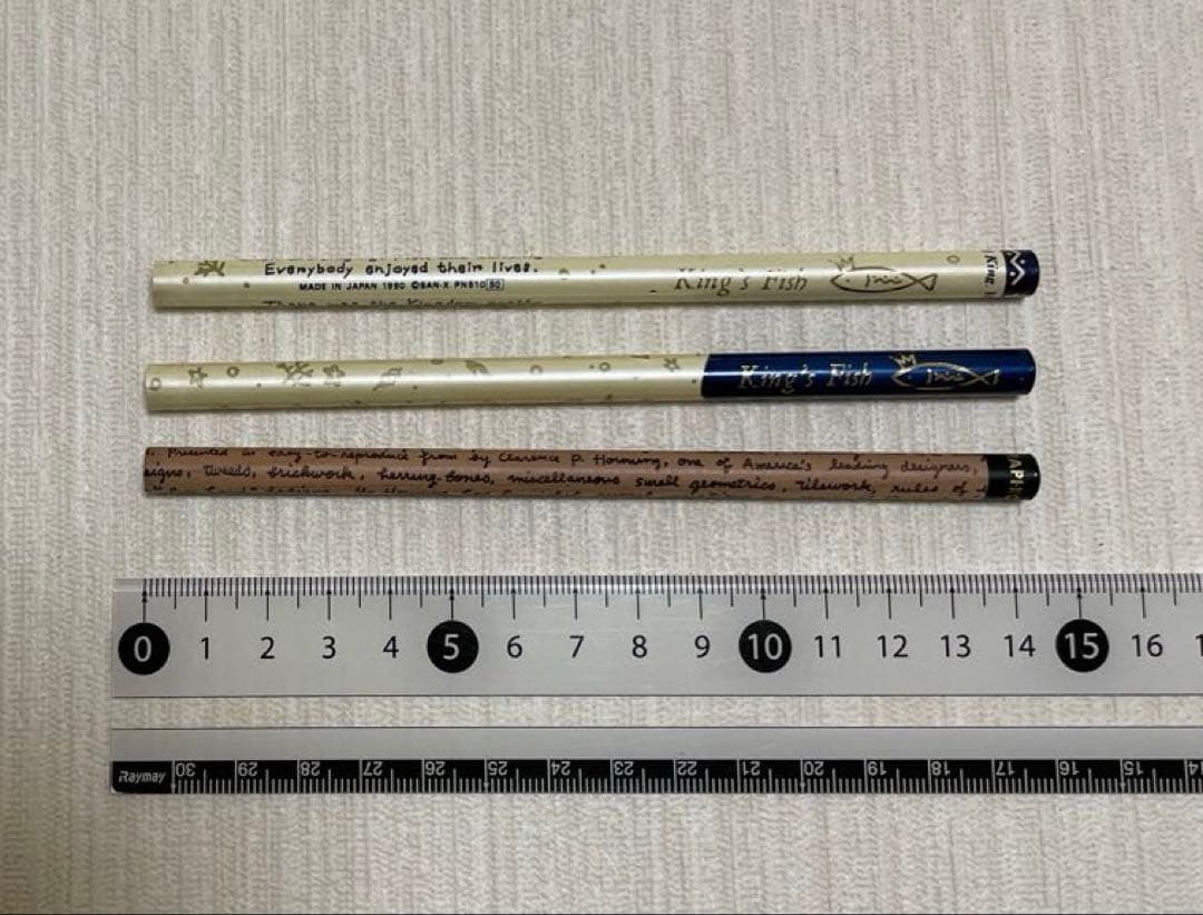 【匿名配送】未使用　鉛筆3本セット レトロ　1990 1989 文房具　年代物
