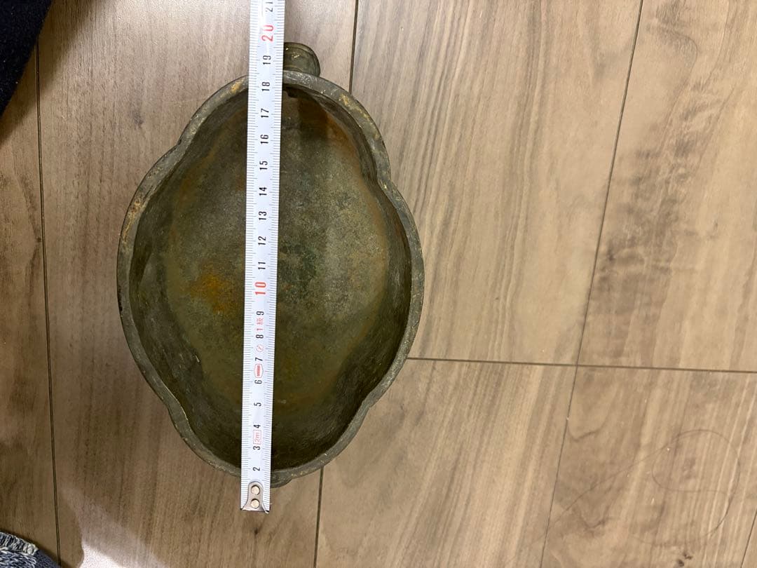 銅器　小振り　水盤　砂鉢　華道　花器　煎茶道具　茶室　花鳥図 古銅製 時代物