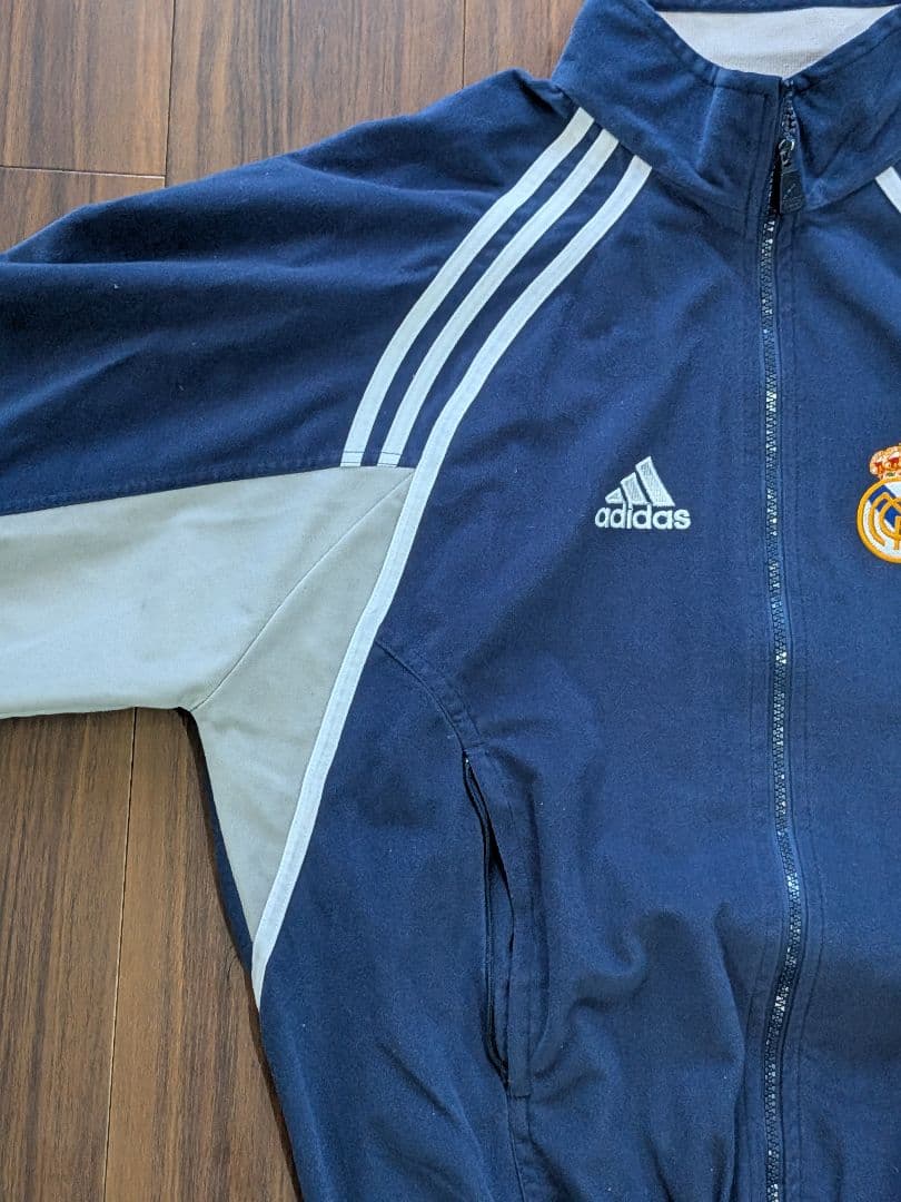 90s adidas レアル・マドリード ベロア調 ジャージ ジャケット XL