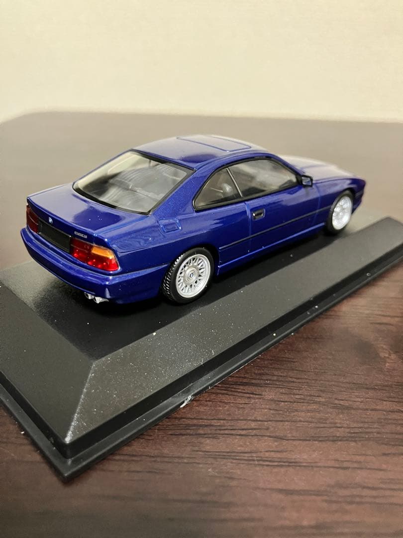 希少 ミニチャンプス 1/43  850i E31型 ブルーメタリック