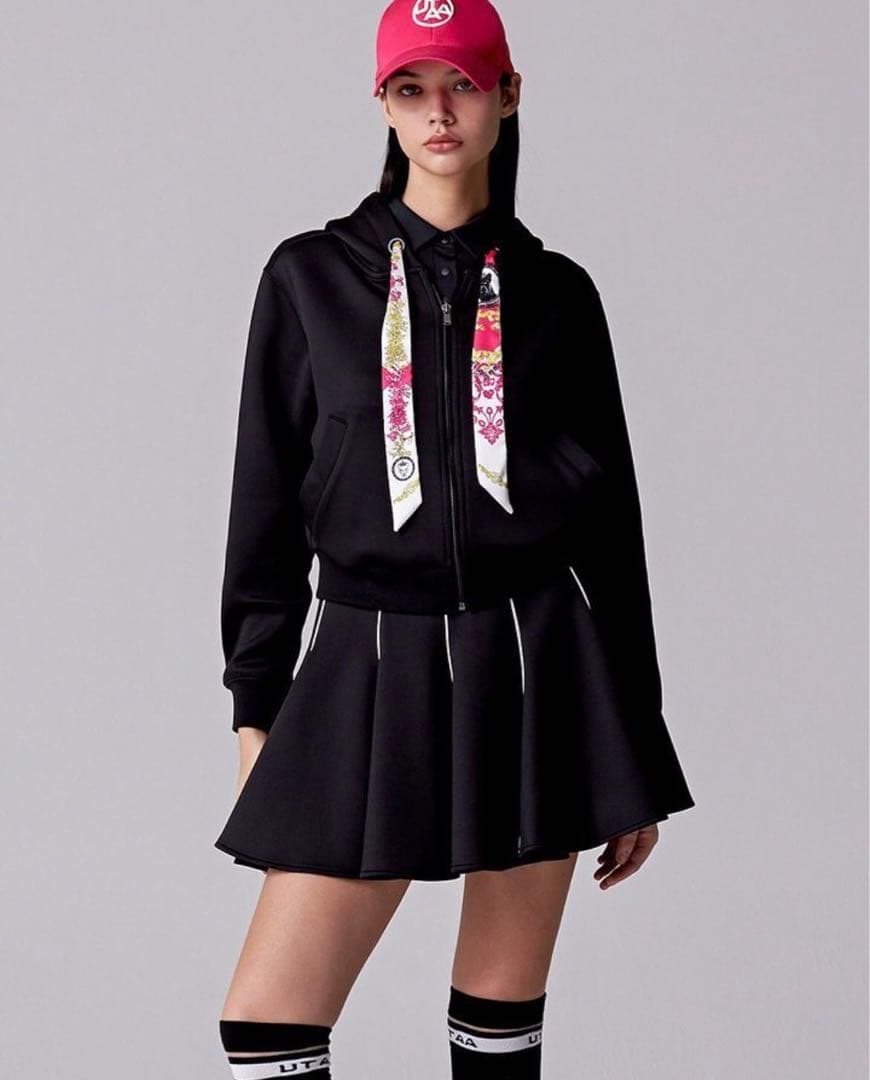 新品未使用 ゴルフ UTAA ユタ レディース セットアップ2点 ブラック