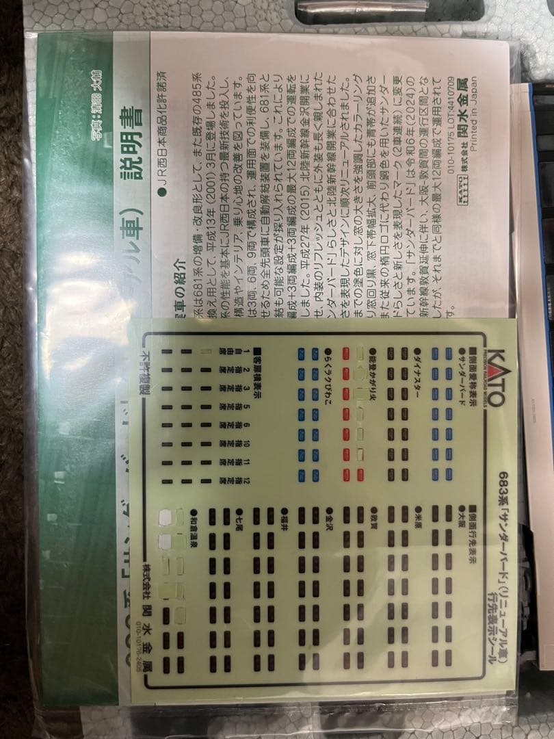 KATO　683系サンダーバード 3両増結セット