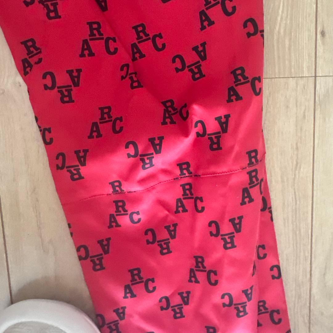 ABCHIVO 防水ロゴプリントパンツ レッド