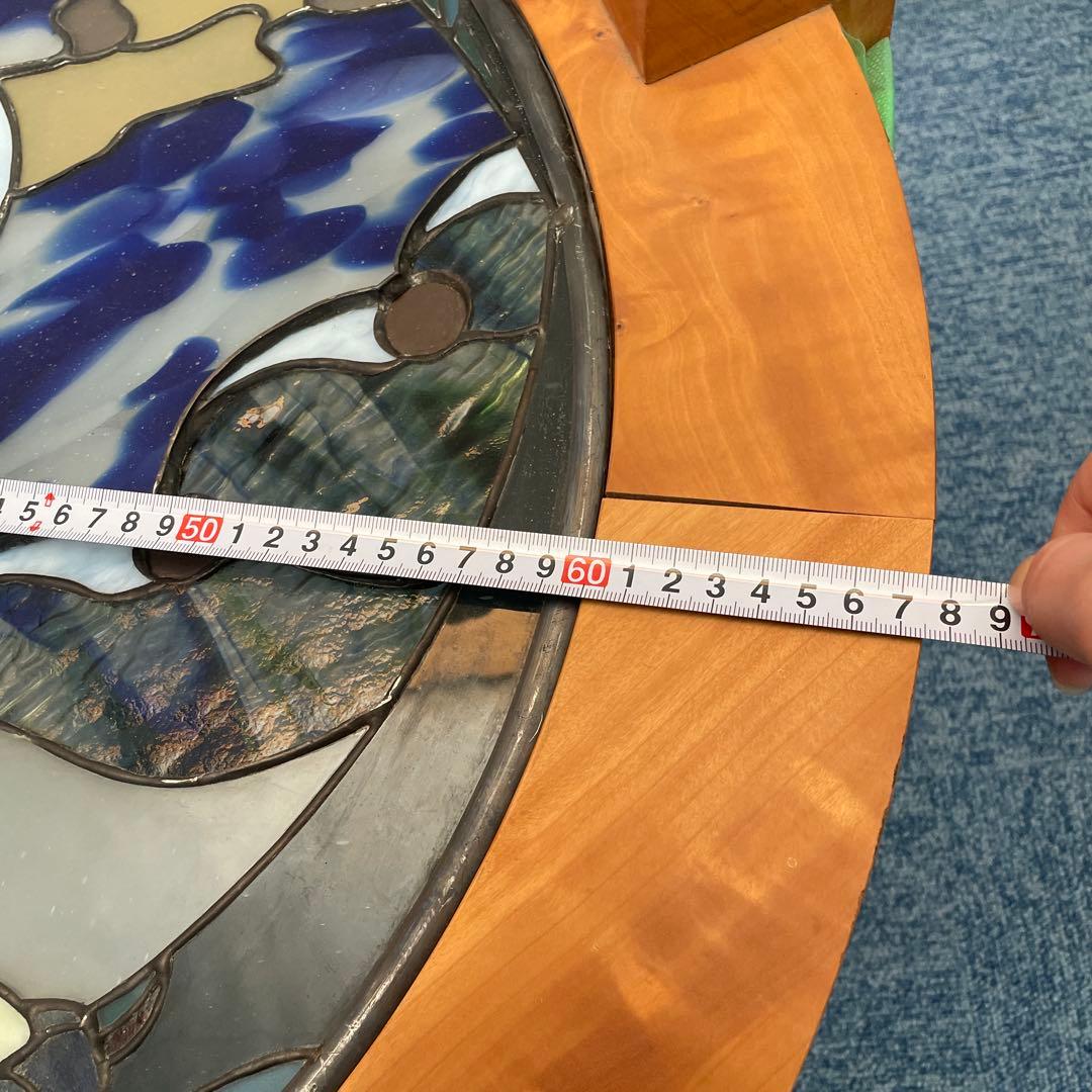 ステンドグラス円形テーブル