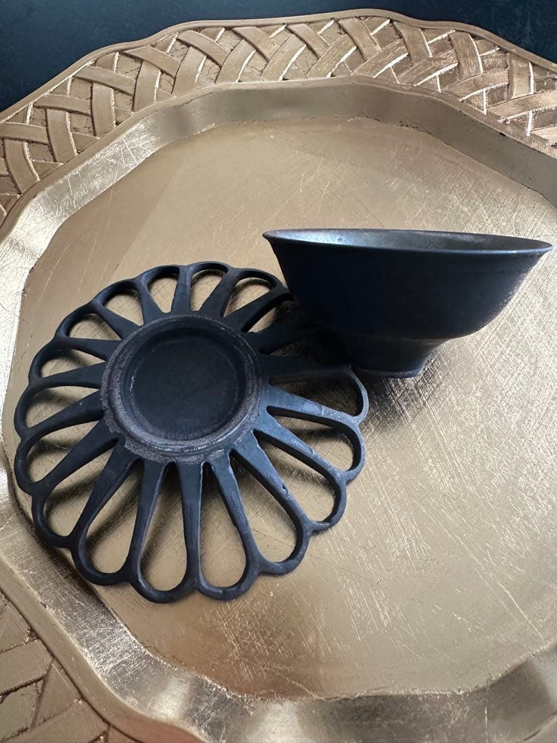 伊藤剛俊　小さな茶器(器と茶托のセット)