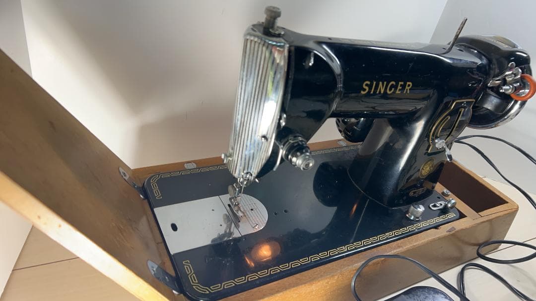 SINGER製　足踏みミシン　191U　通電○　レトロ