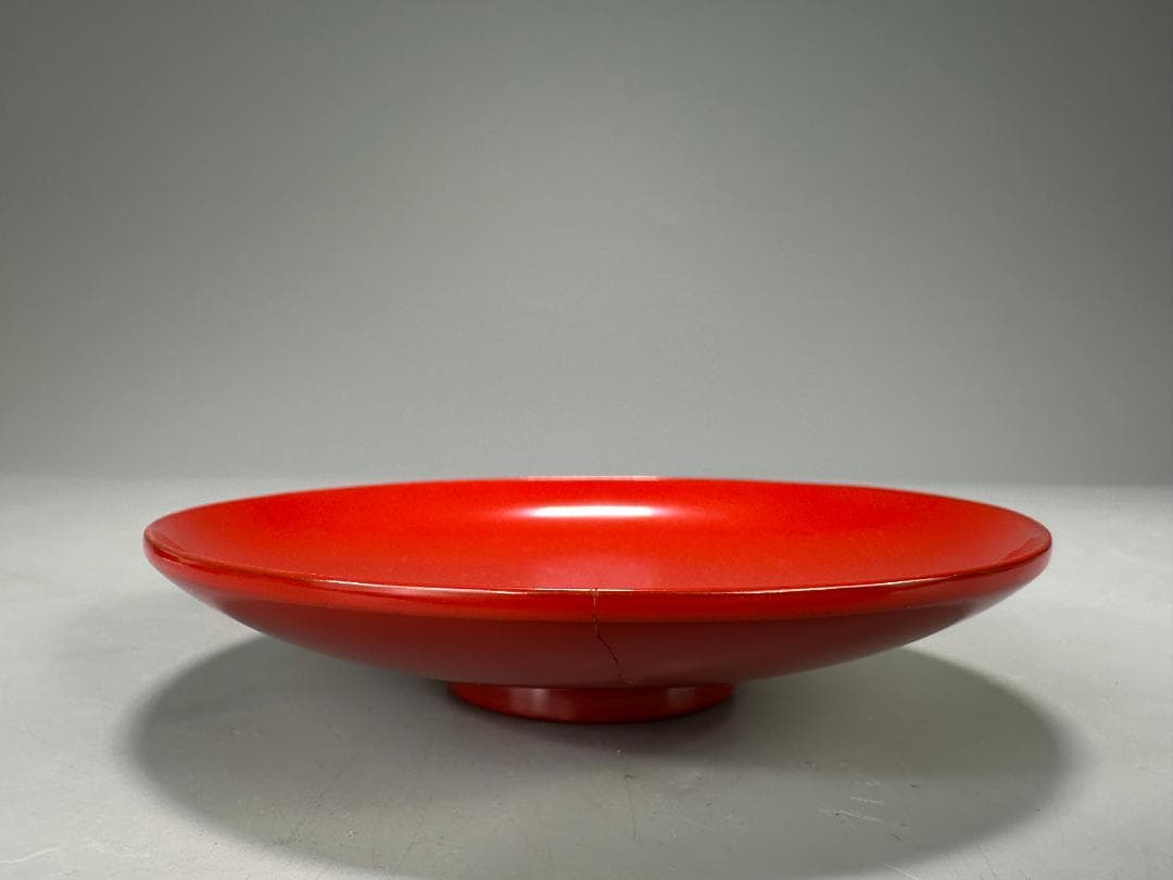 26.1.29-1 堅地屋清兵衛 利休形朱引盃 5客 共箱