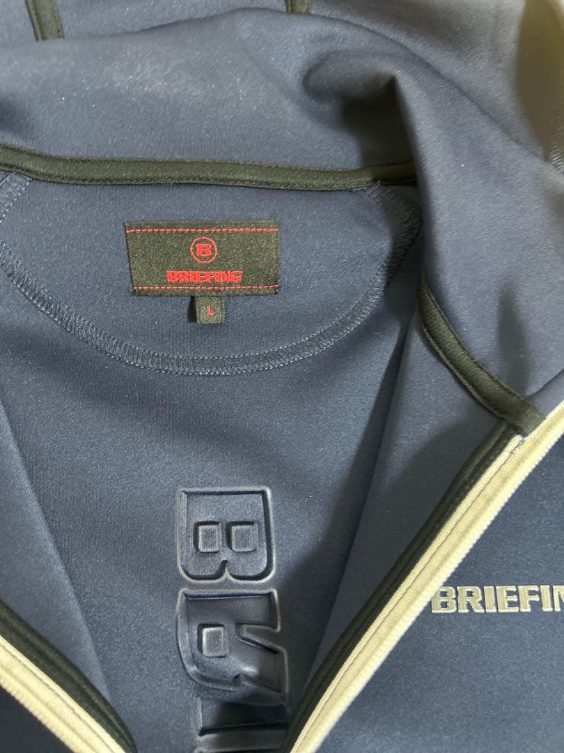BRIEFING ネイビー フルジップ ジャケット L