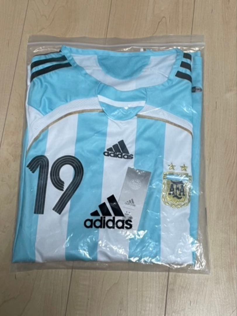 新品未使用 L アルゼンチン代表 2006 メッシ 19 ホーム ユニフォーム