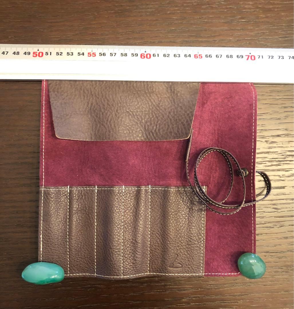 値下げ★新品★土屋鞄　限定色　オイルヌメロールペンケース　グレイッシュパープル