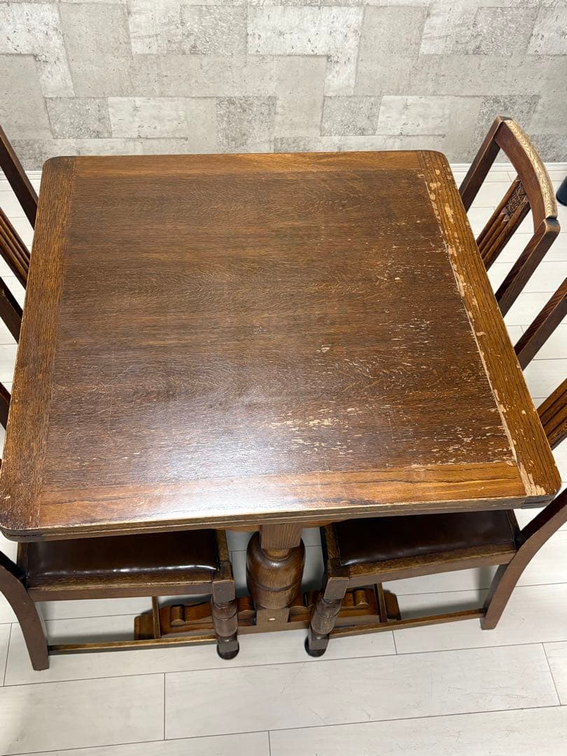 【2/5】イギリスアンティークダイニングチェア(1脚分)テーブル＆椅子3脚は別売