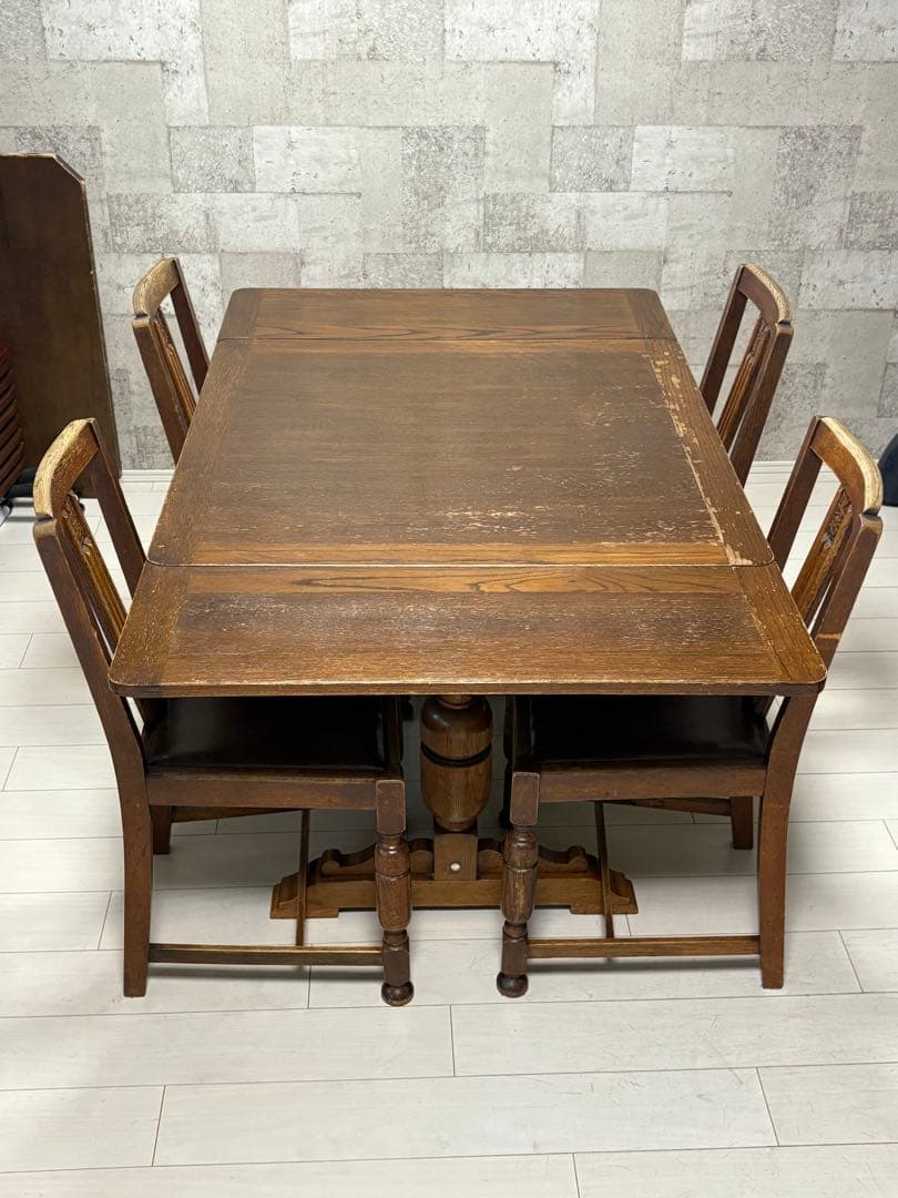 【2/5】イギリスアンティークダイニングチェア(1脚分)テーブル＆椅子3脚は別売