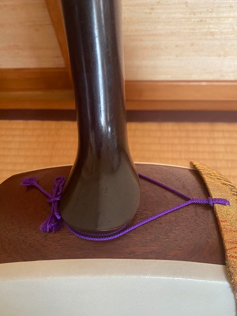 三味線 本体 表皮破れあり