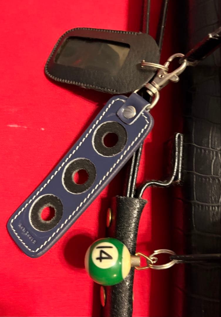 ビリヤード　キューケース MEZZ 3×5クロコダイル風 黒