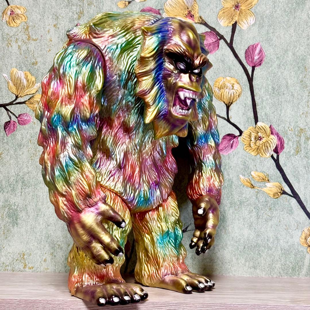 GEEK! 『獣人オメガ 金猿』 カスタム塗装 ソフビ インディーズ 30cm！