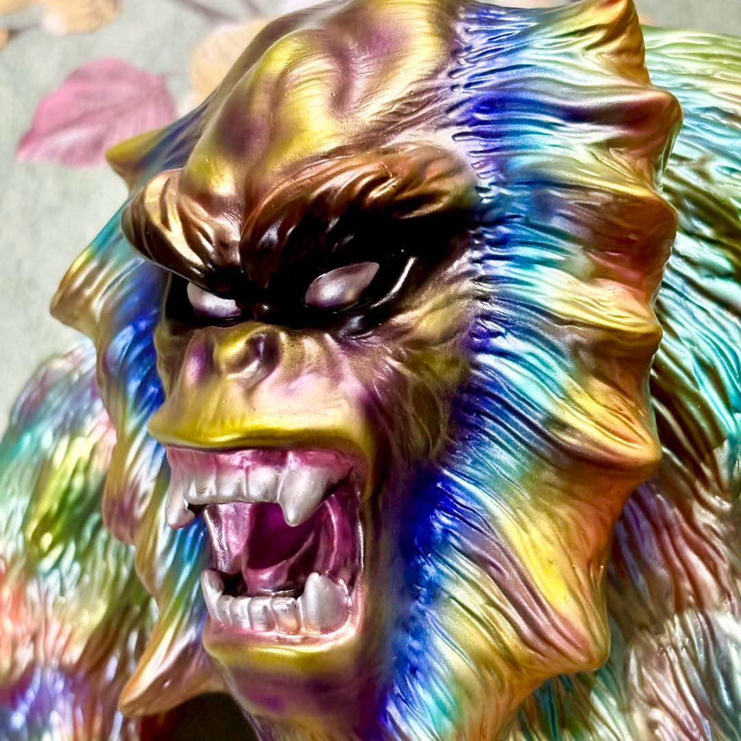 GEEK! 『獣人オメガ 金猿』 カスタム塗装 ソフビ インディーズ 30cm！