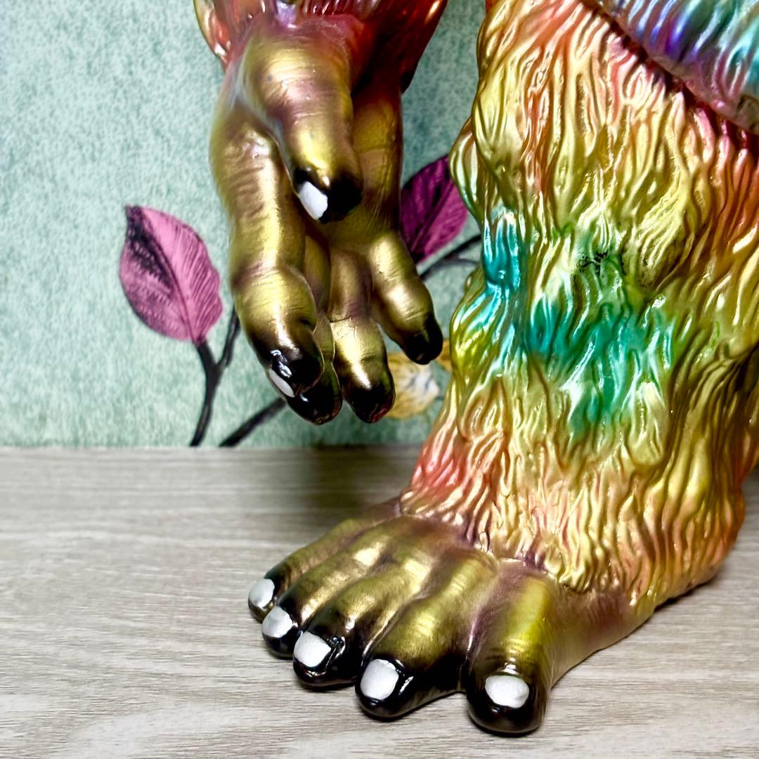 GEEK! 『獣人オメガ 金猿』 カスタム塗装 ソフビ インディーズ 30cm！