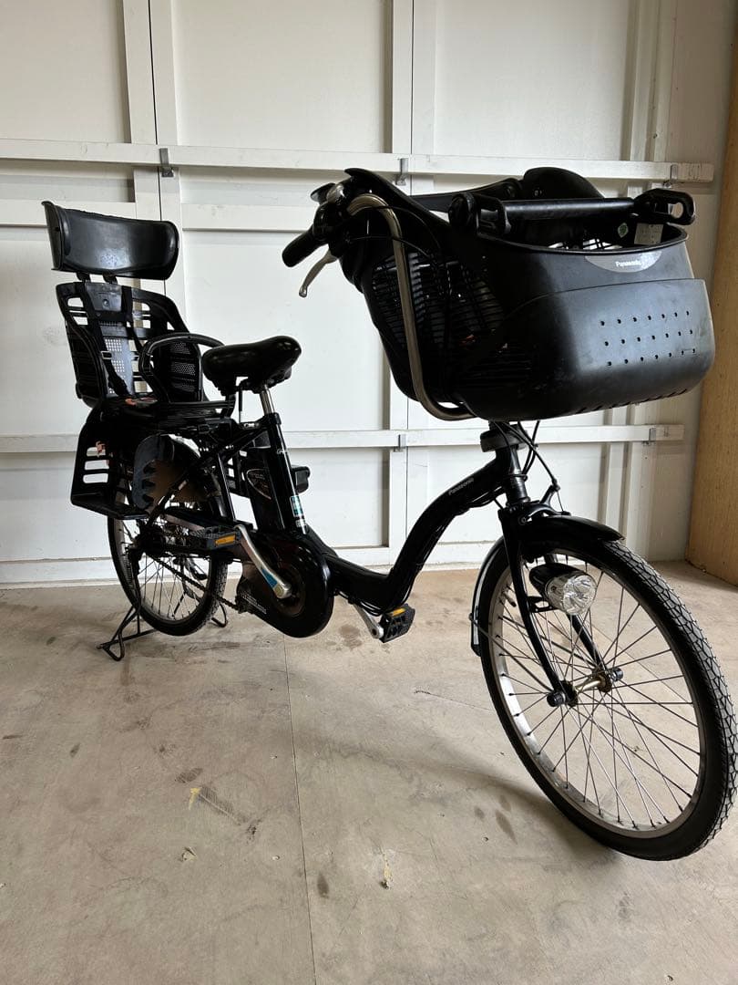 Panasonic 電動アシスト自転車 前後チャイルドシート付き ブラック