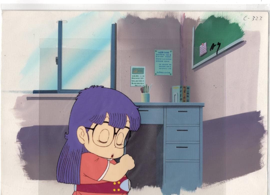 ドクタースランプ アラレちゃん　直筆背景画付属　セル画　A-7