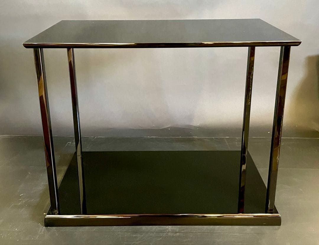 割引‼️【超美品】「母」 茶平 一斎 真台子 真塗 台子 共箱 黄布 (26F②)