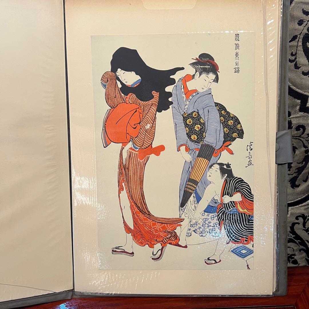 貴重　清長　鳥居清長 浮世絵名品選　集英社 kiyonaga Ukiyo-e