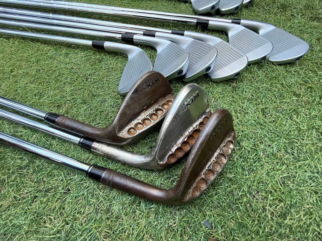 『最後の値下げ』カスタム フルセット！ワンレングスアイアン13本＋予備シャフト