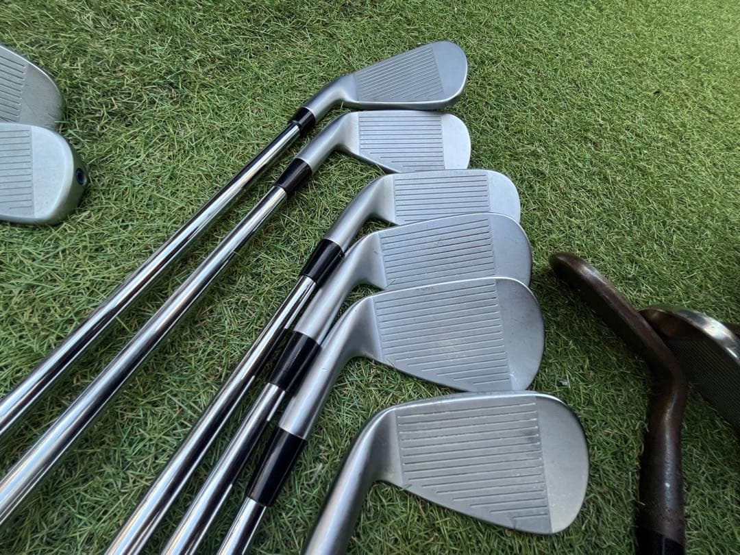 『最後の値下げ』カスタム フルセット！ワンレングスアイアン13本＋予備シャフト