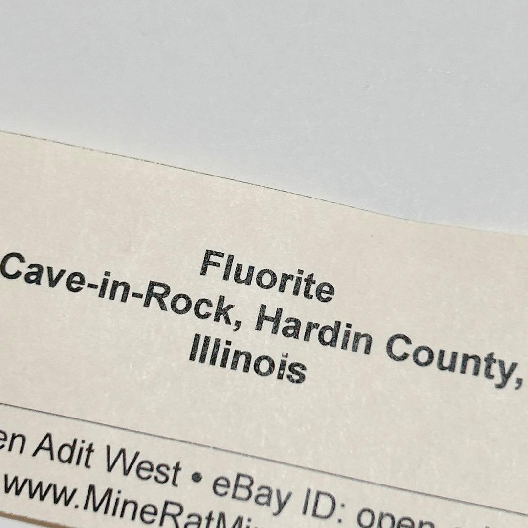 フローライト　八面体　イリノイ産　蛍石　天然石　原石　鉱物標本　鉱石 【C3】