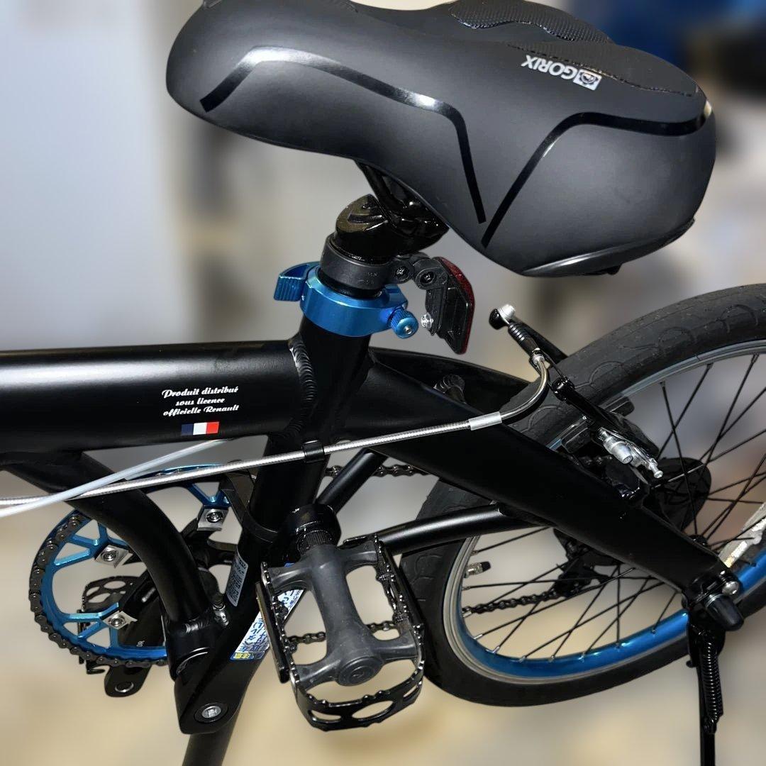 ⭐︎Renault 折りたたみ自転車 20インチ/ライト/サドルカスタム/ルノー