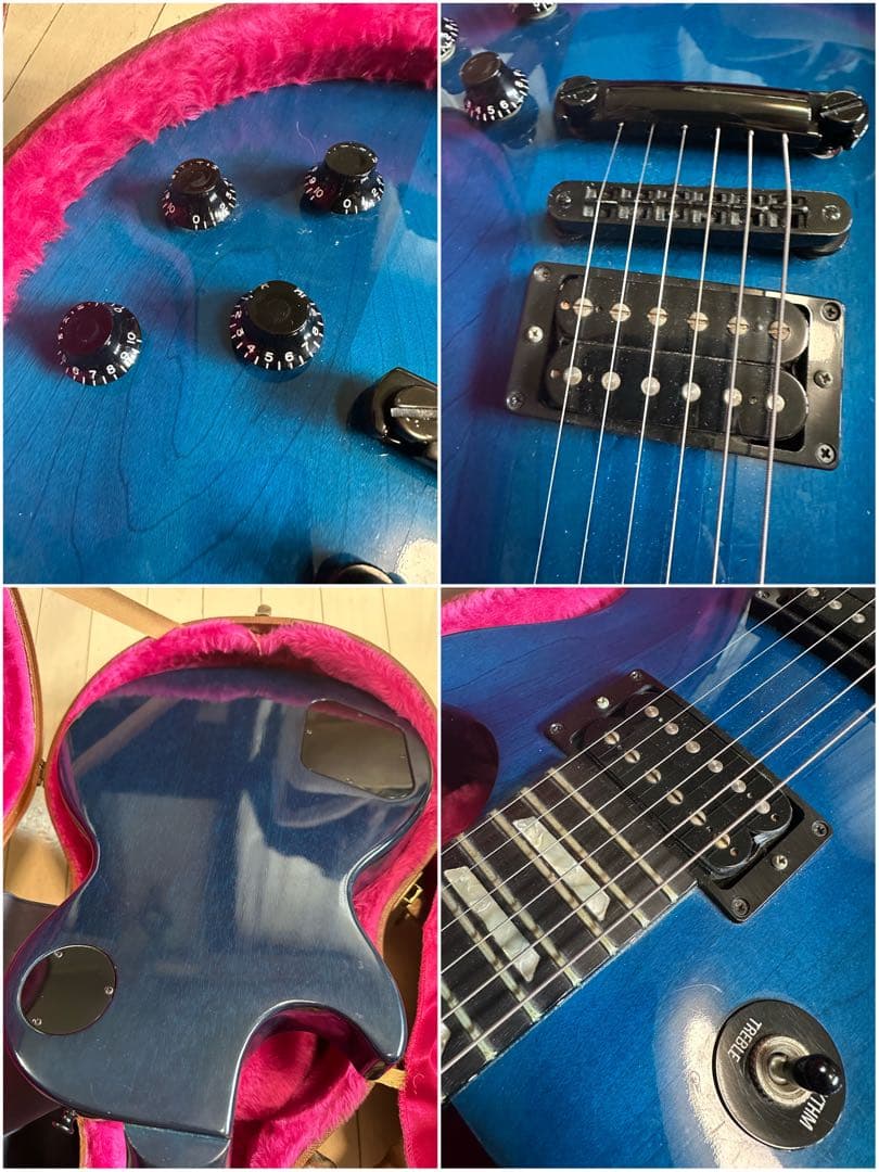 Gibson Les Paul 青色 専用ハードケース付