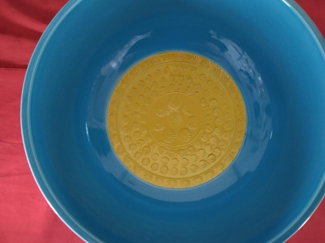 茶道具　水指　【　浅黄交趾　　平水指　桃峰　　塗蓋】 　塗蓋8寸付