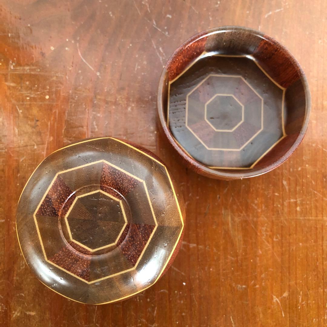 寄木細工 箱根細工 棗 無垢 茶入れ なつめ 合子 茶道具 茶道 抹茶 茶筒