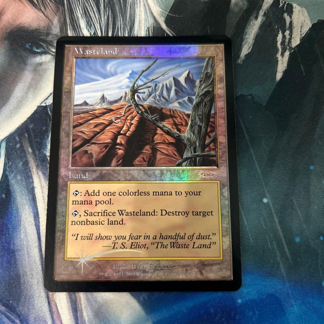 mtg 旧枠 初版 foil 不毛の大地/Wasteland 英語 en その1
