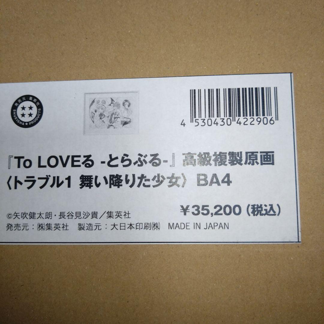 To LOVEる -とらぶる- 高級複製原画トラブル1 舞い降りた少女 BA4