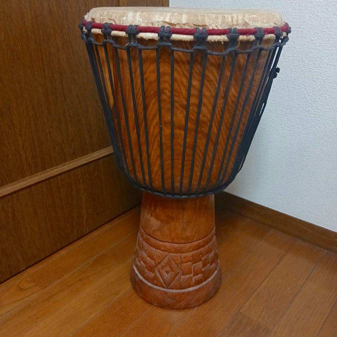 ジャンベ　 打楽器 　彫刻