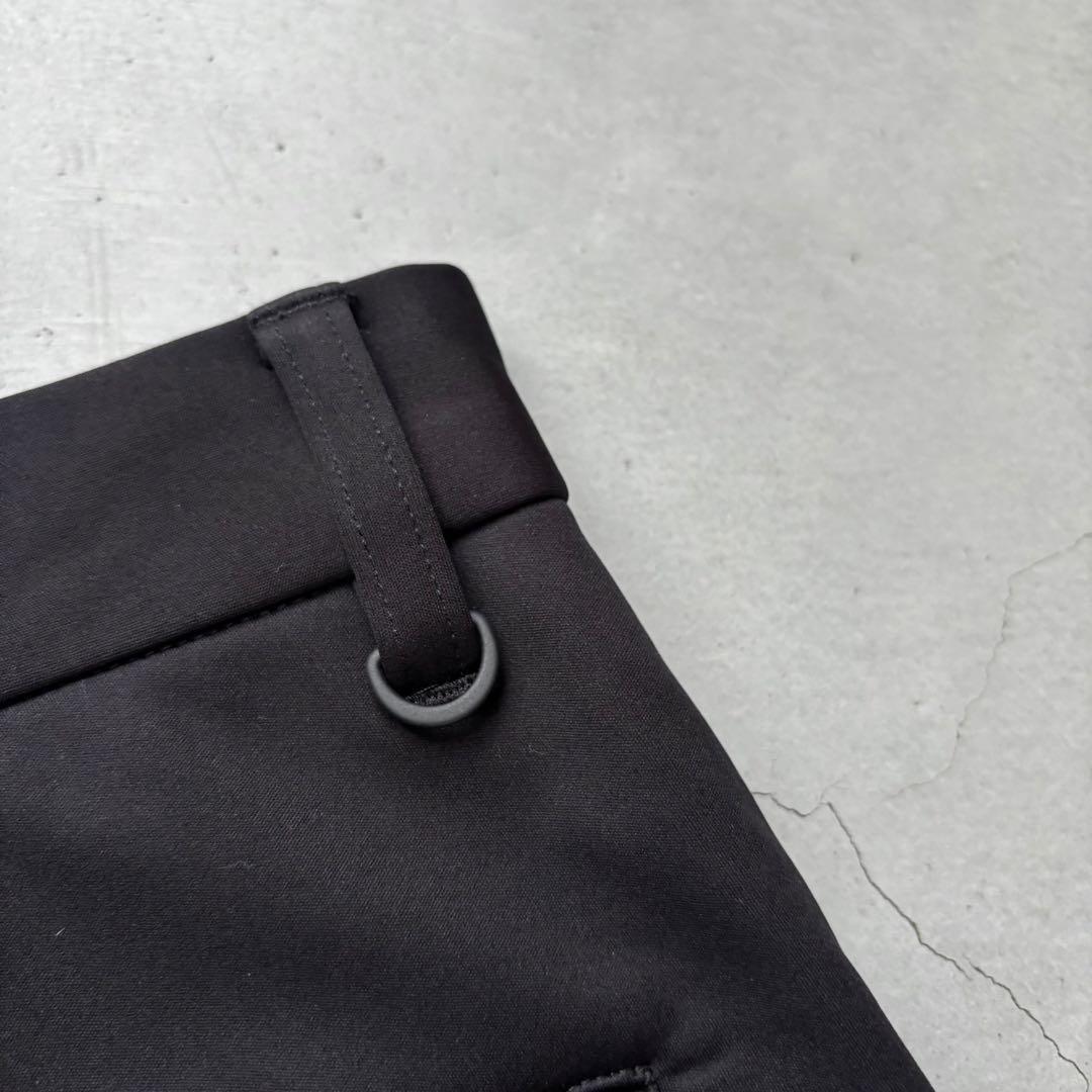 【美品】nano universe GOLF 防風裏フリース1タックパンツ 黒L