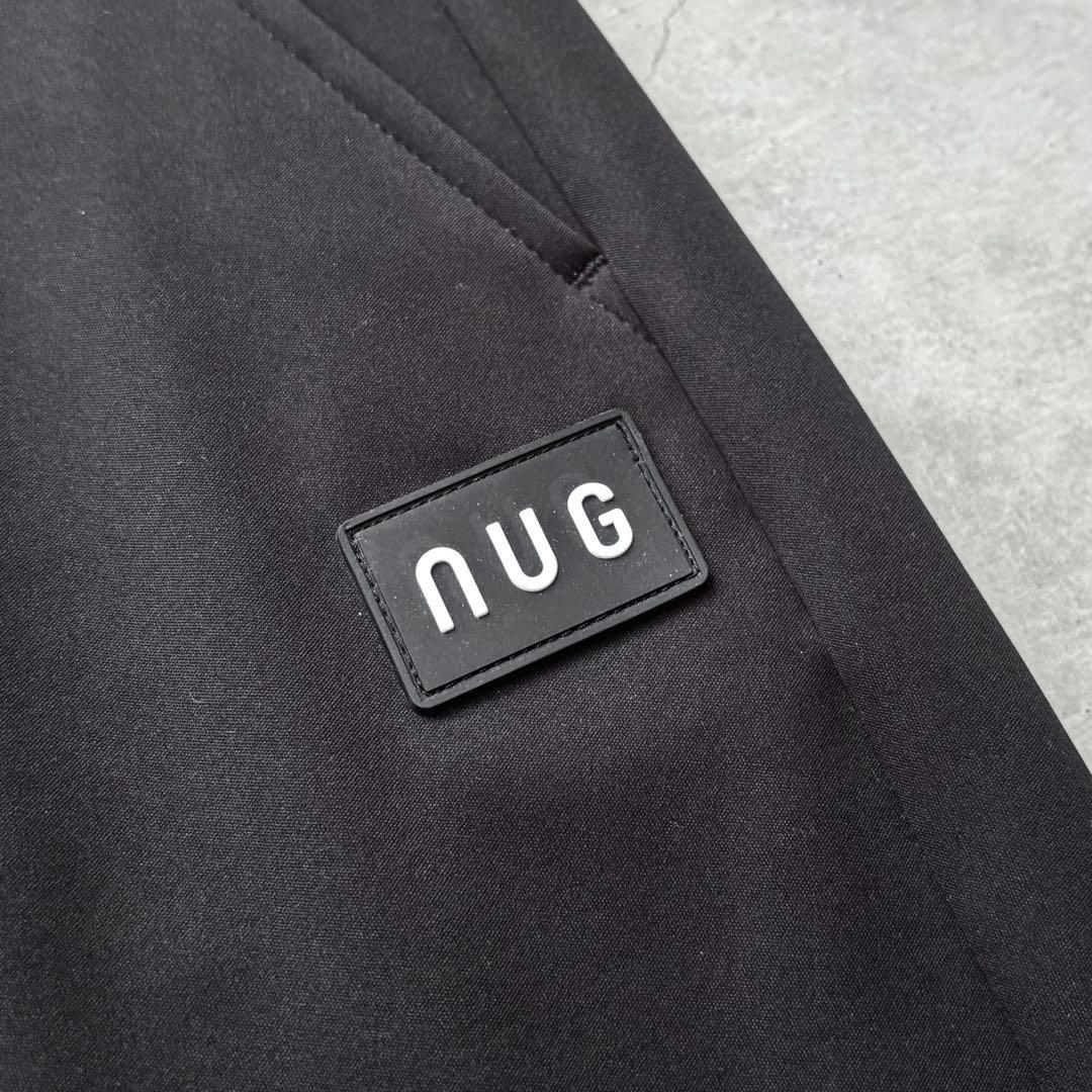 【美品】nano universe GOLF 防風裏フリース1タックパンツ 黒L