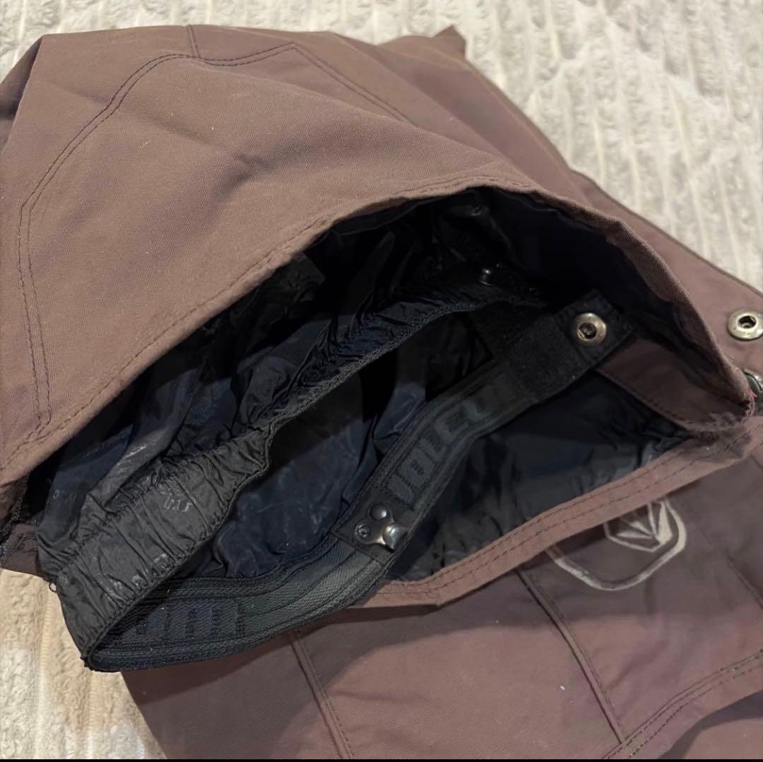 VOLCOM スノーボードウェア上下セットブラック/ブラウンL ボルコム