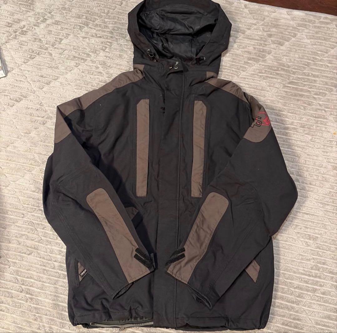 VOLCOM スノーボードウェア上下セットブラック/ブラウンL ボルコム