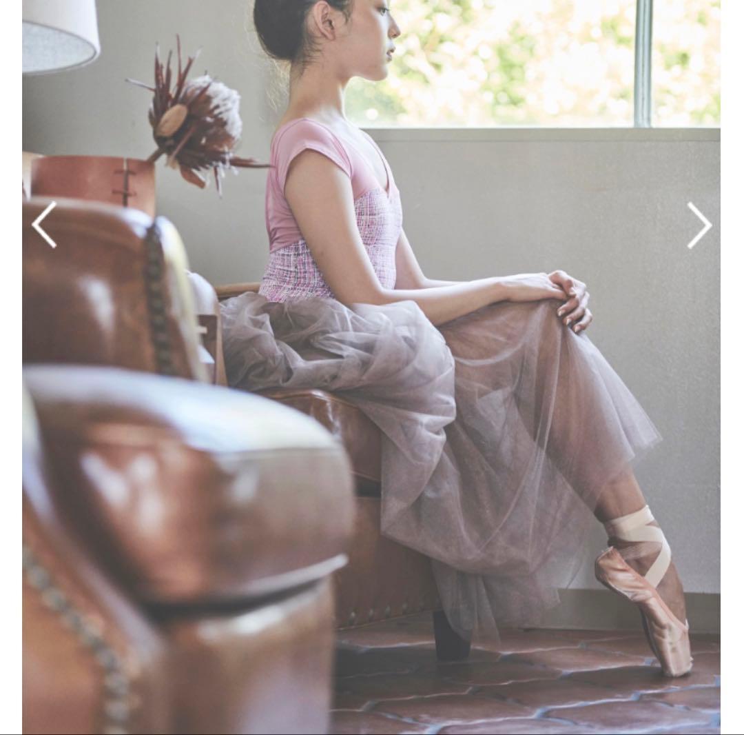 stina スティナ　レオタード　復刻版　ツイード　ピンク　M バレエ