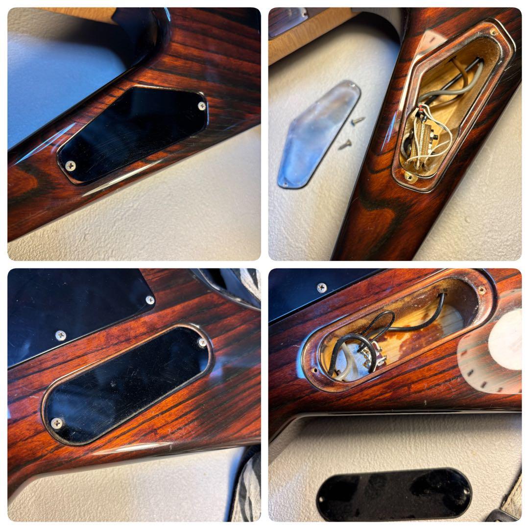 アンティークなKiller Guitars ケ-ス付き 6弦 エレキギター