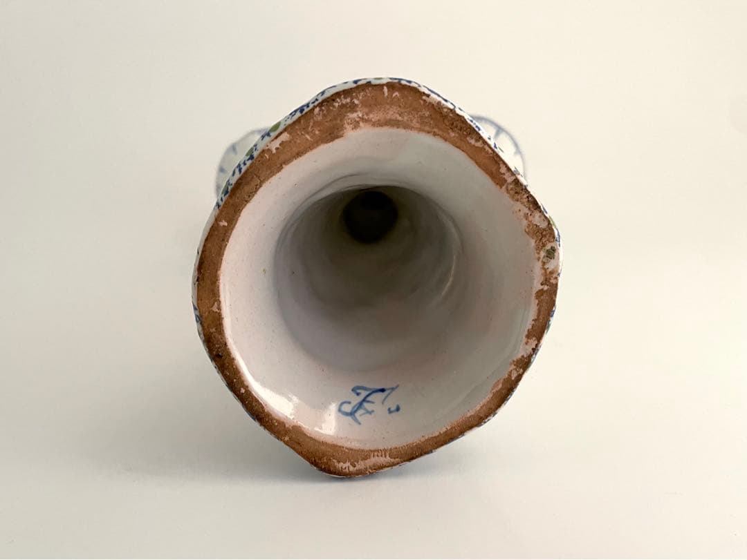 フランス アンティーク 陶器製 女性像 ボウル付き