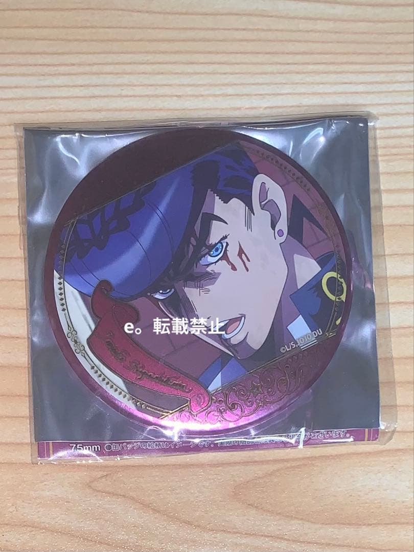 ジョジョ 10周年記念展 限定 缶バッジ 仗助