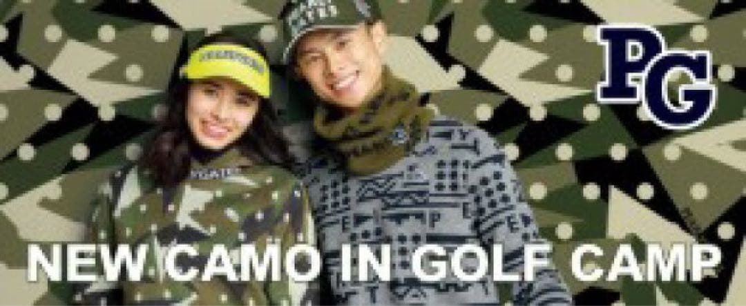 パーリーゲイツレディースカシミヤタッチニットプルオーバー カモドット柄サイズ1