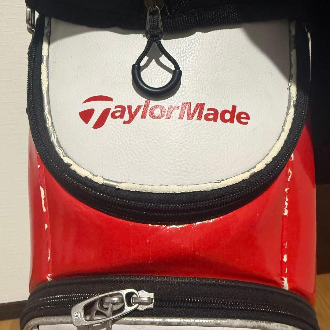 Taylormade ゴルフバッグ キャディバッグ 白 赤