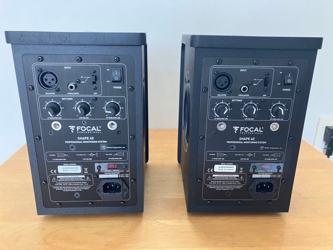 Focal　SHAPE40 ペア スタジオモニタースピーカー