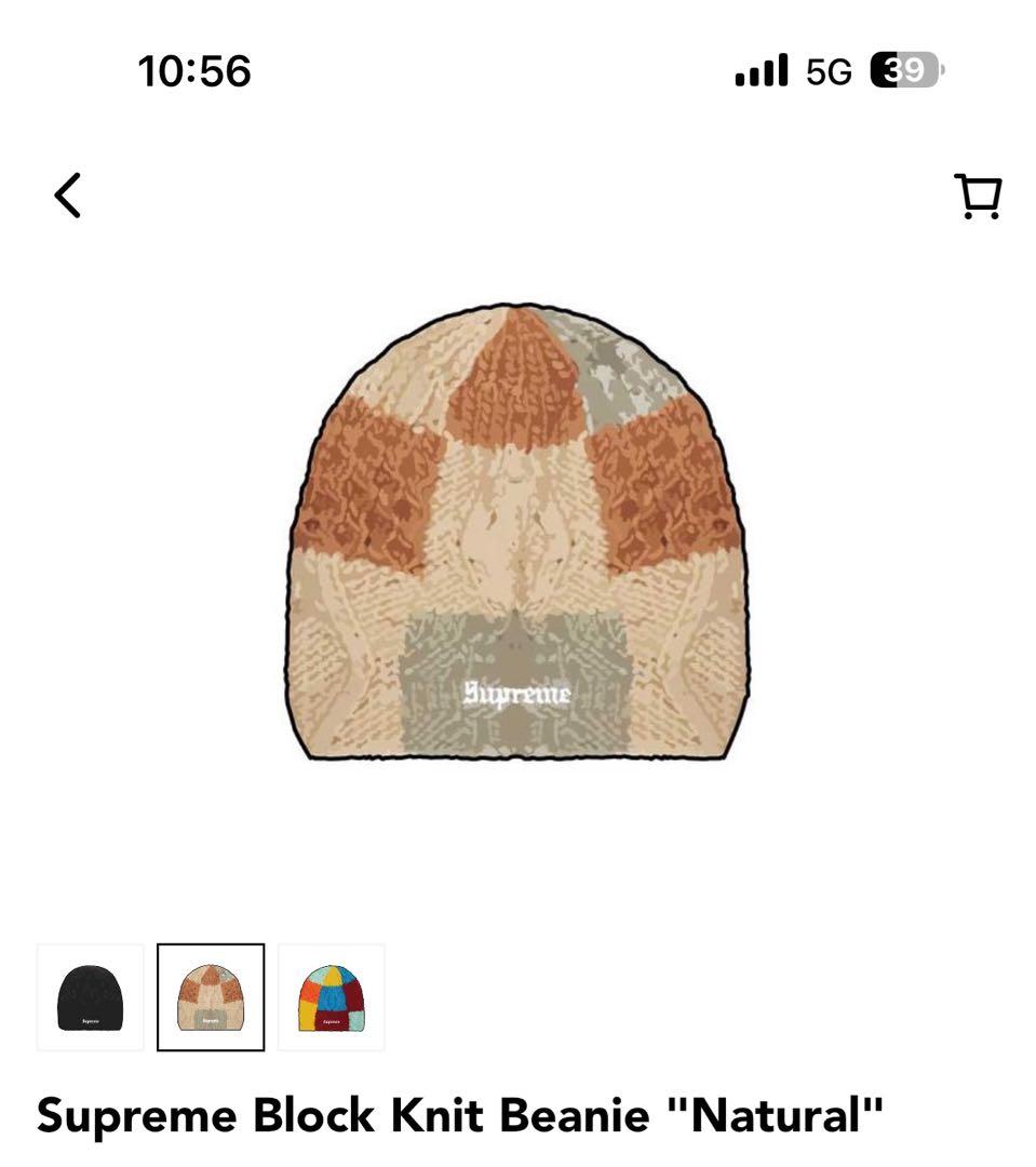 スキー・スノーボードアクセサリー Supreme Block Knit Beanie