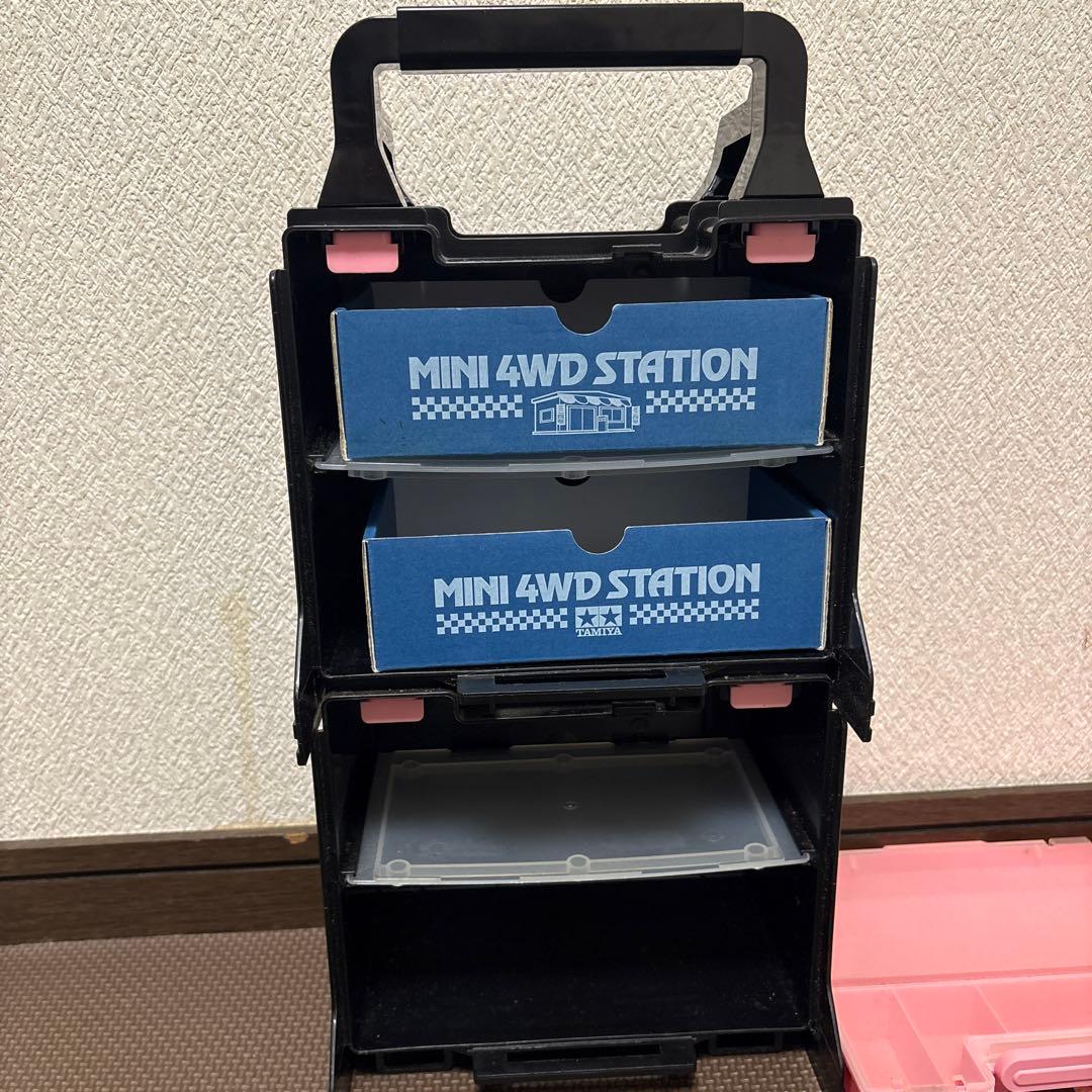 タミヤ ミニ四駆　ポータブルピット ピンク　ミニ四駆収納