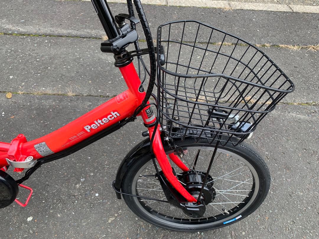 【即乘】送料無料 Peltech折り畳み電動アシスト自転車20インチ 動作確認済
