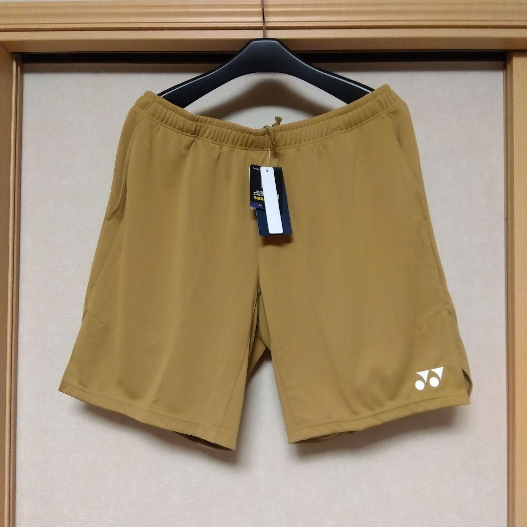 新品✨ ⑧ YONEX ハーフパンツ／ ユニ XО／ゴールド／日本代表モデル